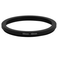 55mm-49mm Black Ring Adapter for Camera