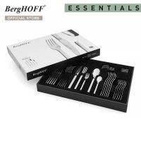 BergHOFF ชุดช้อนส้อมมีดสแตนเลสสตีล รุ่น Essential-Essence 30 ชิ้น ทนทาน สีเงิน 1230500