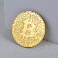 Gold Plated Bitcoin เหรียญสะสมงานศิลปะคอลเลกชันของขวัญทางกายภาพที่ระลึก Casascius บิต BTC โลหะโบราณเลียนแบบ-kdddd