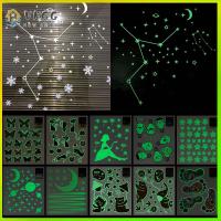 VHGG Gift Home Decoration Cartoon Pattern Glow In Dark Fluorescent Star Decal Luminous Wall Stickers Noctilucent Moon