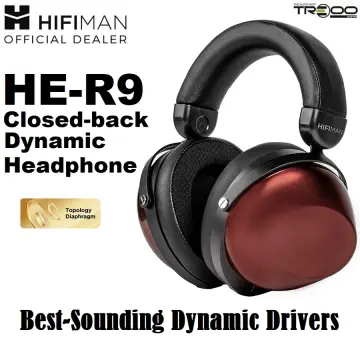 HIFIMAN HE-R9 Dynamic Closed-Back Over-Ear Headphones with Topology  Diaphragm, Wired/Wireless, W/WO Bluemini R2R (Wired)