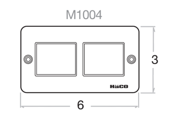 haco-ชุดหน้ากาก-4-ช่อง-สีเงิน-รุ่น-m1004-hm832