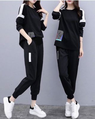 AVA Dress ชุดเซต วินเตอร์ 2 ชิ้น เสื้อแขนยาว+กางเกงขายาว ใส่เย็นสบาย ดีไซน์สวยงาม สไตล์เกาหลี แฟชั่นเกาหลี สวยเก๋ ผ้านิ่ม รหัส 210100