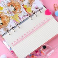 A5 A6 A7 Ruler Black Pink Matt Frosted Planner Agenda Notebook For 6 Holes Loose Leaf Spiral Notebook Organizer Note Books Pads