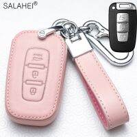 Leather Car Key Remote Cover Full Case For Hyundai Solaris HB20 Veloster SR IX35 Accent Elantra Creta I20 I30 Ix35 Accessories