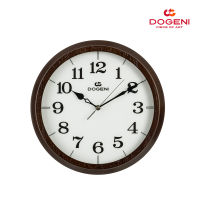 DOGENI นาฬิกาแขวน รุ่น WNW005DB สีน้ำตาลเข้ม ขนาด : Ø30.0x หนา 4.5ซม. นาฬิกาแขวนผนัง นาฬิกาติดผนัง นาฬิกาแขวนไม้ ดีไซน์เรียบหรู เข็มเดินเรียบ ระบบ Quartz / Wooden Wall Clock ร้าน Dekojoy