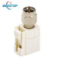 2PCS/LOT White Fakra B Female to SMA Male Plug 50 Ohm Straight Adapter High Quality BEVOTOP RF Coaxial Connectors Electrical Connectors