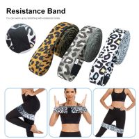 【CC】 3pcs Gym Stretch Leopard Pattern Resistance Bands Training Exercise Pilates Sport Workout