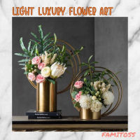 CT031E025 Light Luxury Flower Art แจกันดอกไม้โมเดิร์น แจกันดอกไม้แต่งบ้าน แจกันบนโต๊ะอาหาร แจกันดอกไม้ แจกันดอกไม้บนโต๊ะ