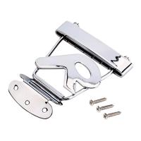 Trapeze Tailpiece R 6 Gitar Senar ของแท้สำหรับ Archtop ชิ้นส่วนสะพานกีตาร์เบสแจ๊ส