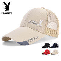 PLAYBOY หมวกแก๊ปผ้าโปร่งใส่สบายของผู้ชายผู้หญิง,หมวกเบสบอลบังแดดสำหรับฤดูใบไม้ผลิฤดูร้อนและฤดูใบไม้ร่วงสั่งทำ