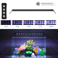 Emango ไฟ LED 47.24นิ้ว/120ซม. R &amp; B ไฟไฟตู้ปลาอัลลอยด์ความสว่างสูง AC100-240V ที่ยึดต้นไม้น้ำตู้ปลา