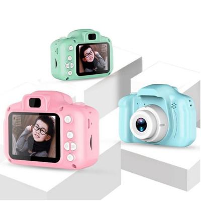 Kids Digital Camera Small Rechargeable 1280720 Children Camera with Rope Portable 2 Inch Screen Mini Camera Cute Colorful Camera for Video Recording natural