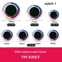 สัญลักษณ์ฝากระโปรงหน้า7ชิ้นสำหรับโลโก้ครบรอบ50Th รถยนต์82มม. + ตราด้านหลัง74มม. + ฝาดุมล้อ68มม. + สติกเกอร์พวงมาลัย45มม.