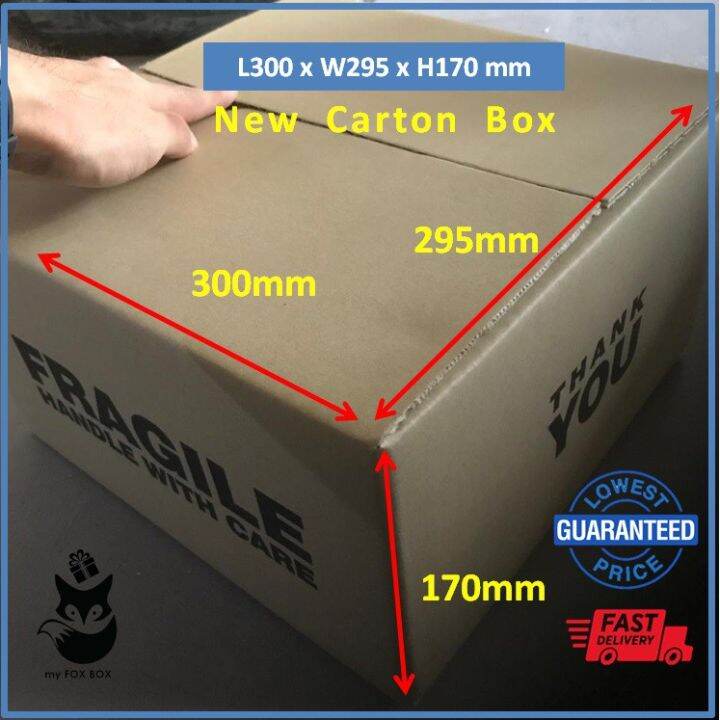 NEW Carton Box Packaging Box Thick Layer Box Medium Size 300x295x170mm