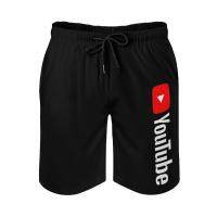 (ETX)Youtube Logo Quick Dry Summer Mens Beach Board Shorts Briefs For Man Gym Pants Shorts Youtube Funny Cute Cool Tumblr Youtubers