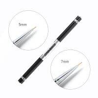 BQAN 1 PC New Double-end Nail Liner Painting Brush Drawing Pen Flower Metal Pen Manicure Art Tool Pull Wire Phototherapy Artist Brushes Tools