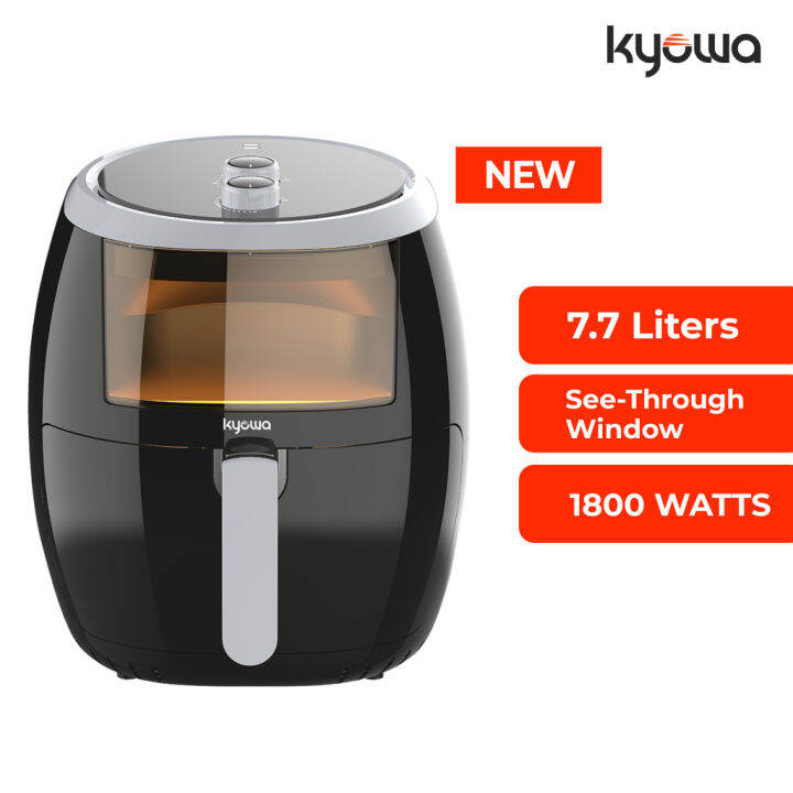 Kyowa Air Fryer with Seethrough Window 7.7L Capacity KuroShiro KW3820