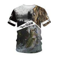 2023 Customized Fashion Summer  Mens T-shirt Fishing Graphics 3D Printing Personality Handsome Trend Home Short-sleeved O-neck T-shirt Clothing，Contact the seller for personalized customization