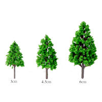 10Pcs Poplar Plastic Trees Model Light Green Leaves Railroad Railway Scene Scenery Landscape for Architecture Park Street Layout