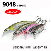 48MM 4G Sinking Minnow Fishing Lure รูปแบบใหม่หลายสีตัวเลือก Hard Bait