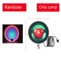 Original Sunset Projection Lamp,360° Atmosphere Rainbow Lamp Night Light for Bedroom Living Room Party Bar Photography LED Light