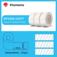 ☈ Phomemo D30 Thermal Label Self-Adhesive Label Paper Transparent Circle for D30/D30Pro Label Printer Suitable for Home Office