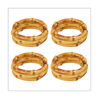 5PCS Wood Bamboo Napkin Rings Handmade Rattan Napkin Holder Rings Table Decorations for Wedding