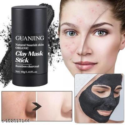 guanjing bamboo clay mask stick 40g. มาส์กโคลนถ่านไม้ไผ่ลดสิวเสี้ยน