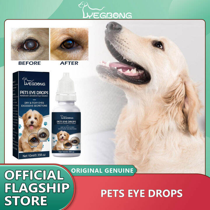 Yegbong Pet Eye Drops Cats And Dogs To Remove Tear Marks Relieve Eye
