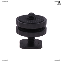 wucuuk กล้องสามหัว Hot Shoe Mount Adapter ตัวยึดสกรูคู่ขาตั้ง