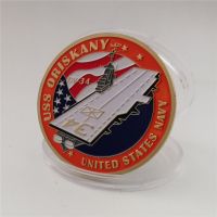 Military theme commemorative medal custom aircraft carrier CV-34 CV-62 CVN-71 medal American honor medal