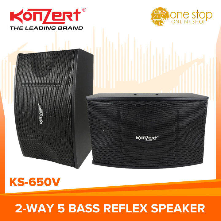 Konzert Original KS650V Karaoke Speaker System 12" 3way 5 Speaker