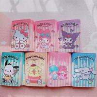 อะนิเมะ Sanrio Kawaii Melody ของฉัน Kuromi Hello Cinnamoroll การ์ตูนวัสดุ Pu ลายกระเป๋าสตางค์กระเป๋าเงินเหรียญผู้ถือบัตรกระเป๋าสตางค์