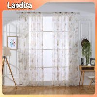 Translucent Sheer Curtains Butterfly Printed Window Curtain For Living Room Bedroom Kids Rooms Decor
