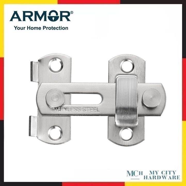 ARMOR ADB90 SUS304 Stainless Steel Gate Latches Door Holder Flip Latch