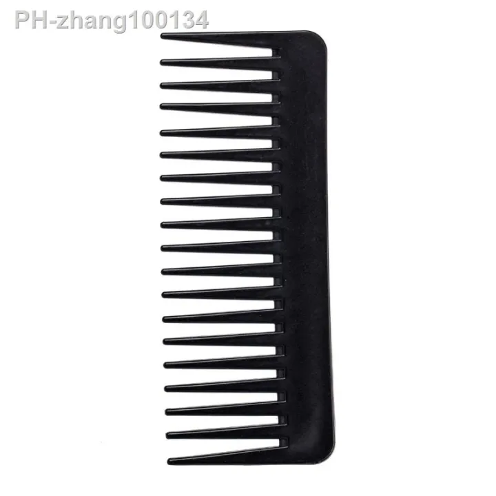 1Pcs 19 Teeth Tooth Comb Large Wide Black Plastic Pro Salon Barber Hairdressing Combs Reduce Hair Loss Hair Care Tool