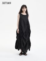 XITAO Dress Fashion Casual Women Sleeveless Dress