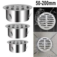 【hot】！ Sink Floor Drain 304 Thicken Drainage Roof Round Flat Cover Garden Deodorant