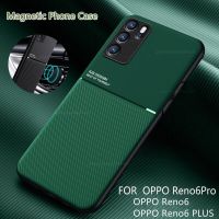 Oppo Reno 6 6Z Reno6Z Pro Plus Reno6 Reno6Pro 5G เคสโทรศัพท์หนังด้านแม่เหล็ก TPU นิ่มกันกระแทกเคสกล้องแฟชั่นสำหรับ OPPO Reno 6