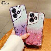 Callfire เคสโทรศัพท์ผงชิมเมอร์ลายตัวอักษรสำหรับ Infinix Hot 30 Play Hot 30i X6831 X669 ซิลิโคนหรูหราป้องกันการหล่นผิวนอกนิ่ม