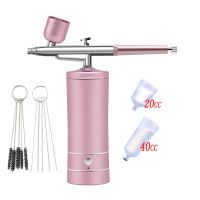 ♦ Oxygen Injector Mini Air Compressor Kit Air-Brush Paint Spray Gun Airbrush For Nail Art Tattoo Craft Cake Nano Fog Mist Sprayer