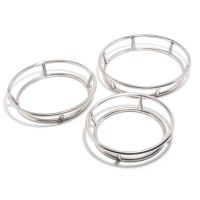 3-Piece Set Thick Wok Rack Household Round Stainless Steel Rack Double Insulation Anti-Scalding