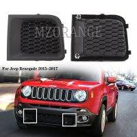 shirunzhouyusenbaihuoma สำหรับ Jeep Renegade 2015-2017กันชนหน้า Grille Grill ใส่ Bezel อุปกรณ์เสริมเปลี่ยนตาข่ายฝาครอบ Trim Decal รถภายนอก