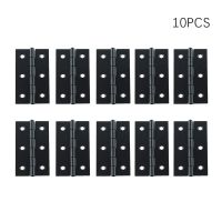 10PCS Black Iron Door Hinges Furniture Hardware Butt Hinges for Window Cabinet Drawer Dresser with Screws Home Repair Tools Door Hardware  Locks