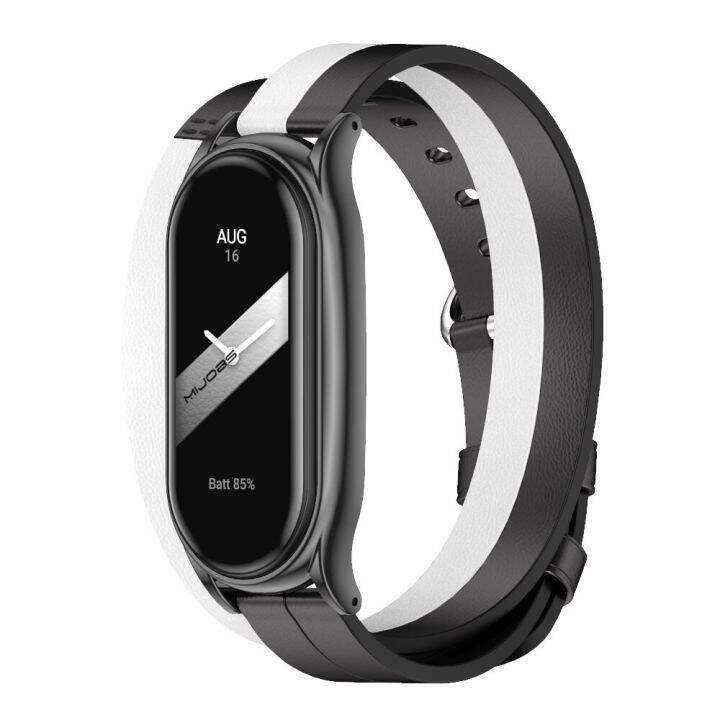 mi-band-8สายหนังแบบห่วงคู่สำหรับสาย-xiaomi-mi-7-correa-สายรัดข้อมือสมาร์ทวอท์ช-miband-6-5-4-3สายสำรอง