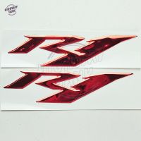 1 Pair Red Motorcycle 3D R1 Stickers Moto Bike Emblems Decorated Decals Sticker case for Yamaha YZF R1