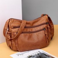 【CC】 Mummy Leather Shopping Street Purse Fashion Multi-pocket Crossbody Shoulder Female