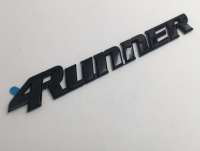 โลโก้ตัวอักษร 4 runner สีดำ ติดหลัง โตโยต้า งานพลาสติก  toyota 4 runner suv black logo emblem for rear bumper 3d