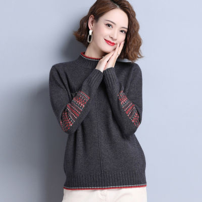TIGENA Elegant Autumn Winter Women Sweater 2021 New Vintage Long Sleeve Warm Pullover Sweater Female Knitted Tops Jumper Outwear